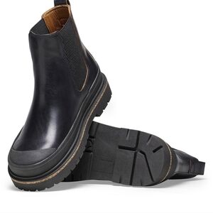 Birkenstock Black Leather Ankle Booties